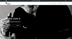 Desktop Screenshot of morsecodeclothing.com